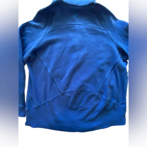 Lululemon Scuba Oversized Funnel-Neck Half zip Long Cerulean Blue XL/XXL - Picture 10 of 11